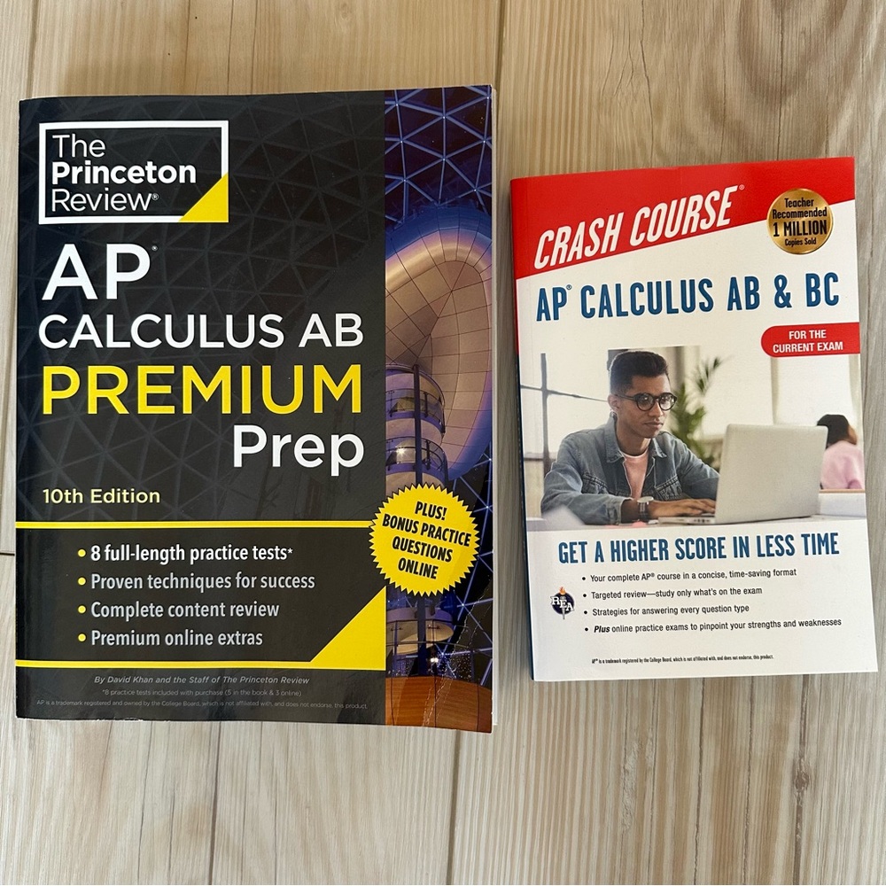 2 NEW AP Calculus AB & BC exam study books
